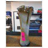 Handblown Art Glass Vase with Swirl Design