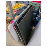 Black Foldable Table in Matte Finish