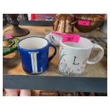 Anthropologie Hand-Painted Mugs