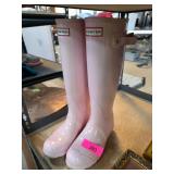 Pink Hunter Rain Boots, US Size 6