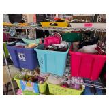 Storage Bins with Mixed Contents