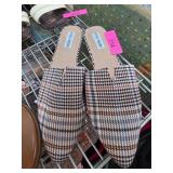 Steve Madden Plaid Textile Slip-On Flats