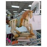 Ceramic Horse Figurine With Multicolor Glaze