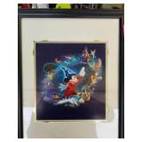 Framed Fantasia-themed Disney Artwork