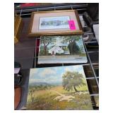 Three Small Framed Paintings