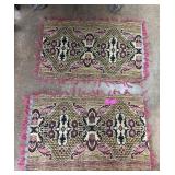 Decorative Pillow Shams With Pink Fringe