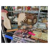 Rustic Decor Items with Wire Basket and Rooster Mo