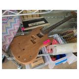 Unfinished Wooden Electric Guitar Project Body
