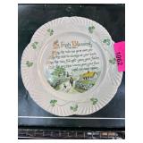 Belleek Irish Blessing Plate from Millennium Serie