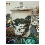 Japanese Hand-Painted Lidded Porcelain Jar