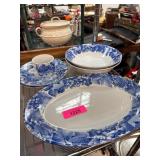 Fitz and Floyd Omnibus Bordeaux Dinnerware Set