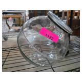 Glass Jar With Metal Flip Lid