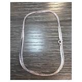 Sterling Silver Flat Chain Necklace