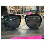 Versace Black Sunglasses with Gold-Tone Accents