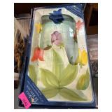 2 Sole di Toscana Handpainted Ceramic Platter