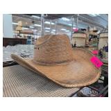 Cavenders 15x Western Straw Cowboy Hat, Sz 7 1/4