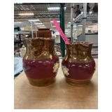 Ceramic Pitchers with Floral Design