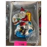 Department 56 Glass Santa Ornament