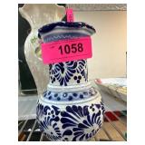 Handpainted Mexican Talavera Pottery Vase