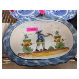 Hand-Painted Portuguese Ceramic Platter