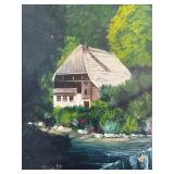 Framed Landscape Painting by Daniel R. Thompson