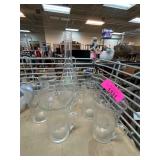Etched Glass Carafe with Matching Mugs