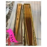 Wooden Asian Folding Fans with Decorative Box