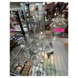 Clear Glassware Set with Pitcher and Candy Dish