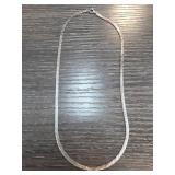 Sterling Silver Flat Chain Necklace