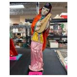 Asian-Inspired Figurine With Orange Robe