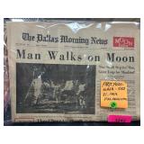 Dallas Morning News ï¿½Man Walks on Moonï¿½ Issue