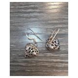 Sterling Silver Heart-Shaped Earrings