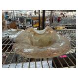 Murano-Style Art Glass Bowl with Swirled Design