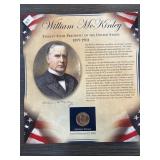 William McKinley Presidential Dollar Display