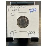 1968-S Roosevelt Dime PF-400