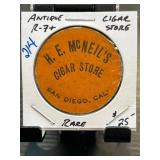 H. E. McNeills Cigar Store Token