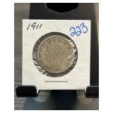 1911 Liberty Head V Nickel Coin