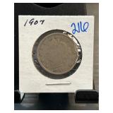 1907 Liberty Head Nickel in Sleeve