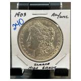 1903 Morgan Silver Dollar in AU/UNC Condition