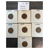 7 Lincoln Wheat Pennies