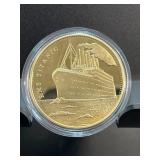 RMS Titanic Commemorative Coin in Protective Case