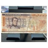 Mexican 5000 Peso Banknote, Banco de Mexico