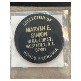 Collector Token for World Exonumia Enthusiast