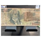 Mexican 2000 Pesos Banknote Circa 1980s
