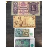Four International Banknotes