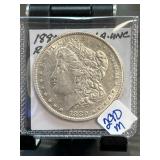 1880-O Morgan Silver Dollar in Protective Case