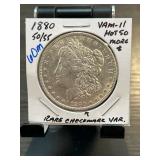1880 Morgan Silver Dollar VAM-11 Hot 50