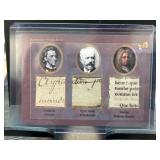 Authentic Triple Relic Card Featuring Composers
