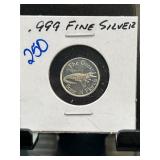 .999 Fine Silver Florida Gator Coin