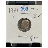 1981-S Roosevelt Dime in Collectible Holder